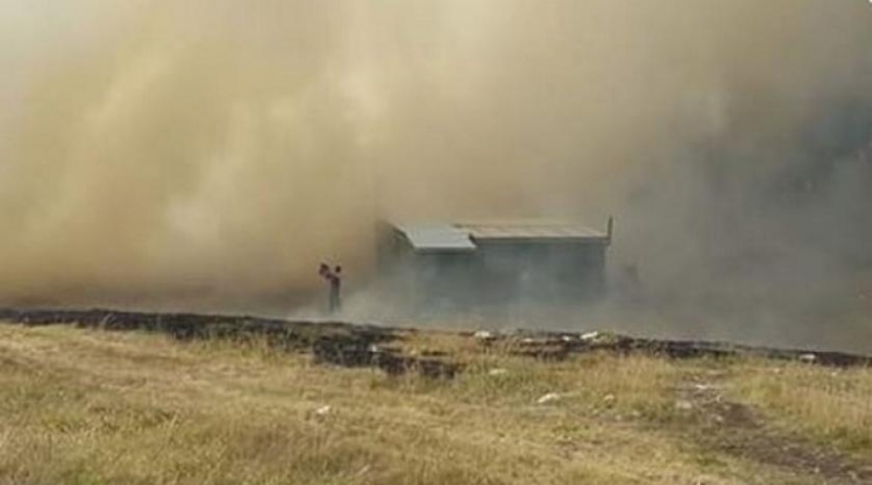 Gori na hrvatskoj strani Dinare, Livanjsko polje u dimu