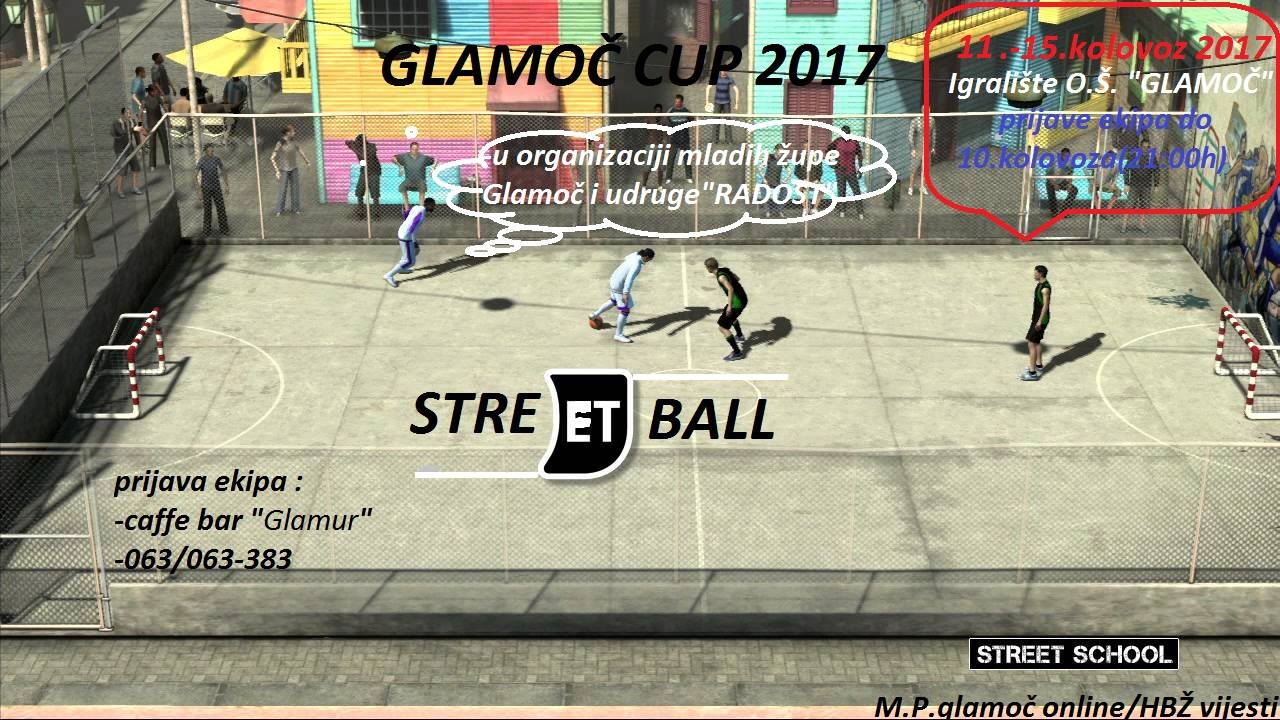 Najava: Streetball 2017. u Glamoču