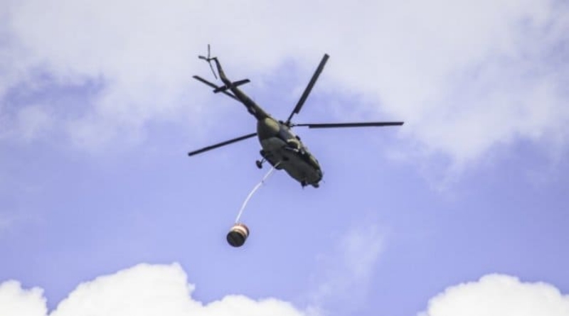 Požar na Troglavu gasi helikopter Oružanih snaga BiH