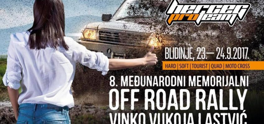 NAJAVA: VIII. Međunarodni Memorijalni Off Road Rally “Vinko Vukoja Lastvić”