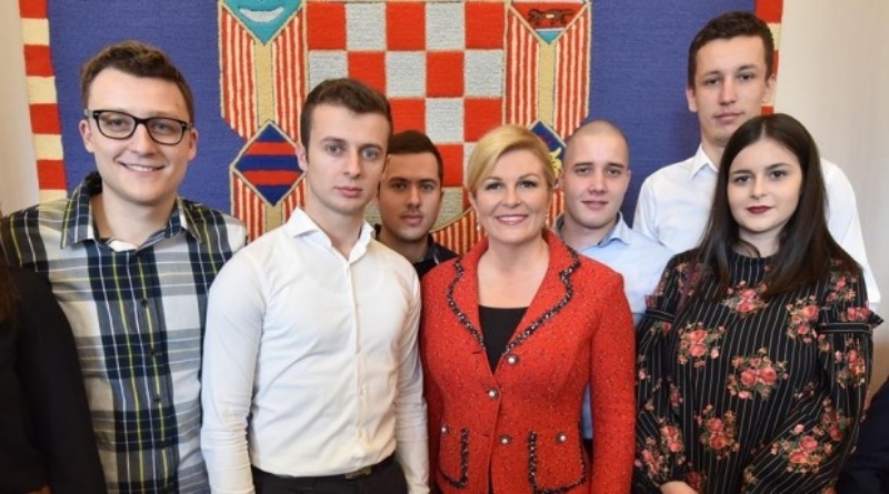 Livanjski studenti u posjeti kod predsjednice Republike Hrvatske