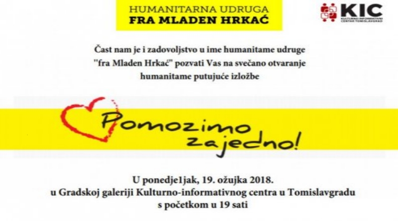Najava: Humanitarna putujuća izložba "Pomozimo zajedno"