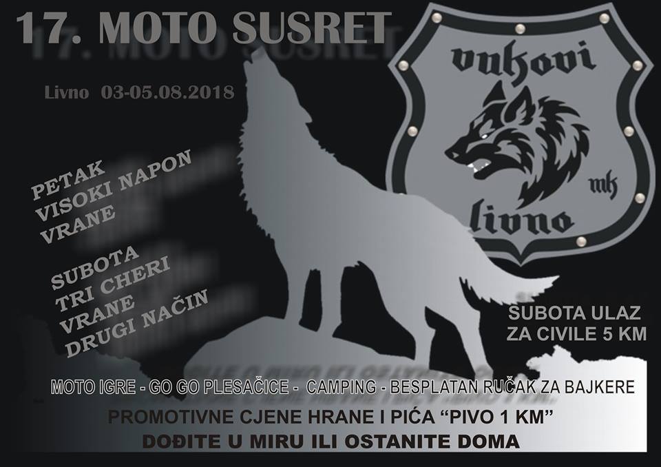 17. Moto susret u Livnu u organizaciji "Vukova"