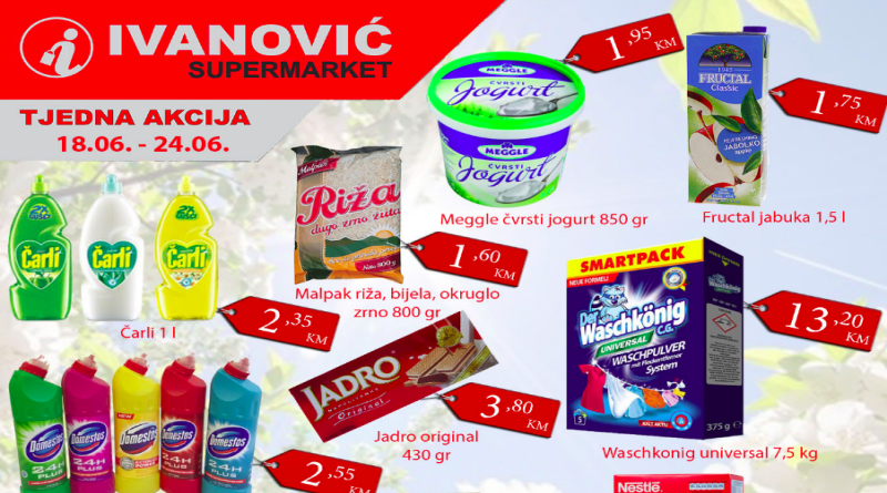 Pogledajte novu tjednu akciju Supermarketa Ivanović