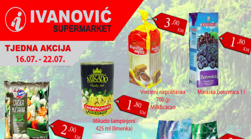 TJEDNA AKCIJA SUPERMARKETA IVANOVIĆ