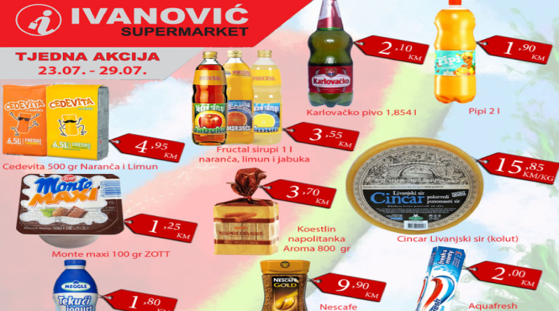 Tjedna akcija supermarketa Ivanović