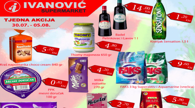 Tjedna akcija supermarketa Ivanović