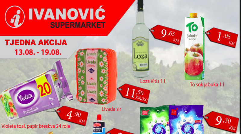 TJEDNA AKCIJA SUPERMARKETA "IVANOVIĆ"