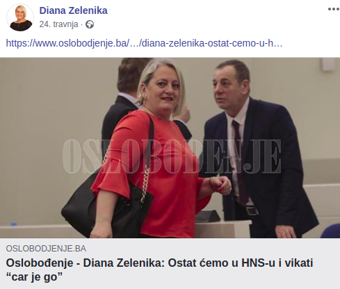 Diana Zelenika protiv trećeg entiteta, izbora u Mostaru neće biti dok Stolac i Neum ne budu teritorij od posebnog značaja za Bošnjake