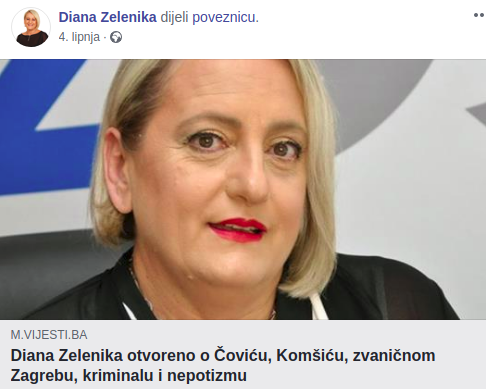 Diana Zelenika protiv trećeg entiteta, izbora u Mostaru neće biti dok Stolac i Neum ne budu teritorij od posebnog značaja za Bošnjake