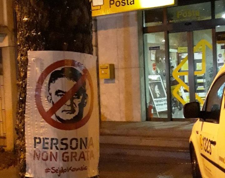 FOTO: Diljem BiH oblijepljeni plakati protiv Željka Komšića
