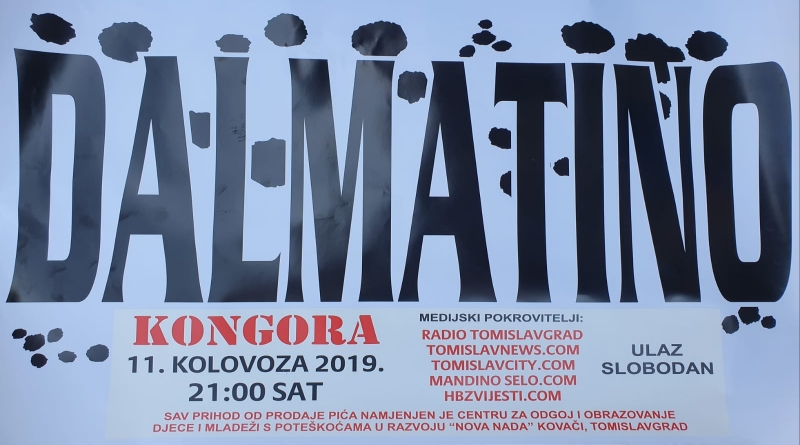 Večeras besplatan koncert Dalmatina u Kongori