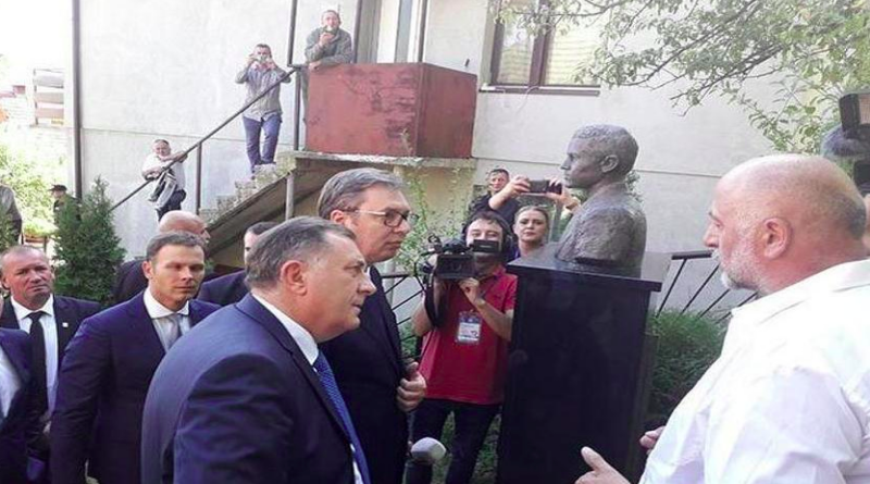 Dodik i Vučić posjetili rodnu kuću Gavrila Principa u Bosanskom Grahovu