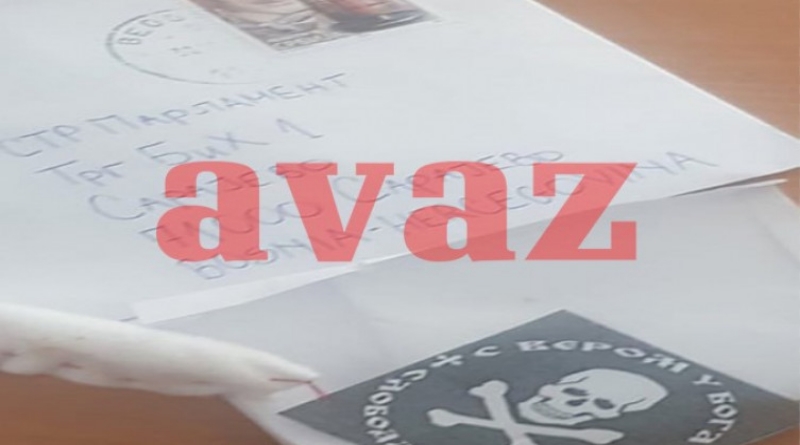 Ekskluzivno: Ovo su koverta i metak koji su jutros stigli u Parlament BiH