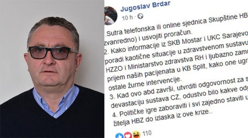 ZASTUPNIK SDP-a Jugoslav Brdar: Od Mostara i Sarajeva ne možemo očekivati ništa. Moramo se okrenuti Splitu!