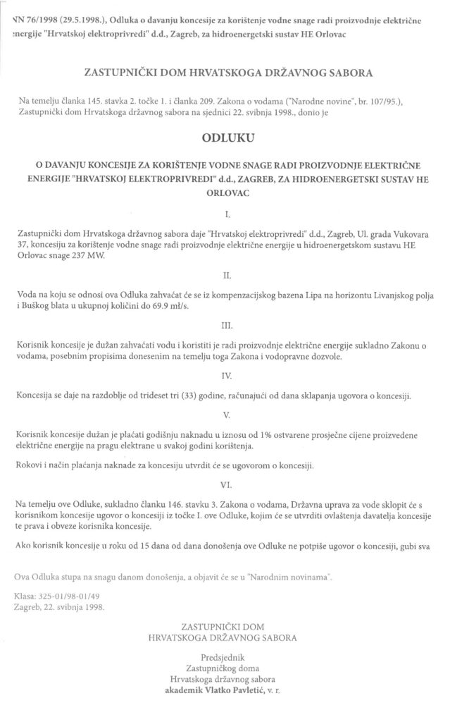 NEVJEROJATNO - KONCESIJU ZA KORIŠTENJE VODA BUŠKOG JEZERA DAO SABOR RH, OPĆINA LIVNO ŠUTKE PRISTALA NA UZURPACIJU SVOG ZEMLJIŠTA