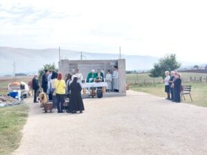 BLAGOSLOV IZGRADNJE KAPELICE NA GROBLJU HOMAR-SJEVER U ŽUPI GLAMOČ