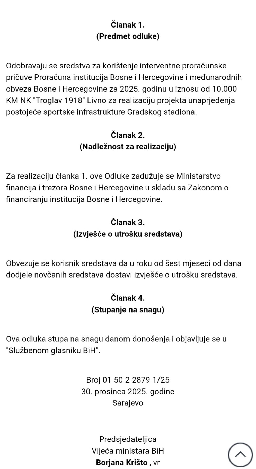 Raspodjela po Borjani (drugi dio)