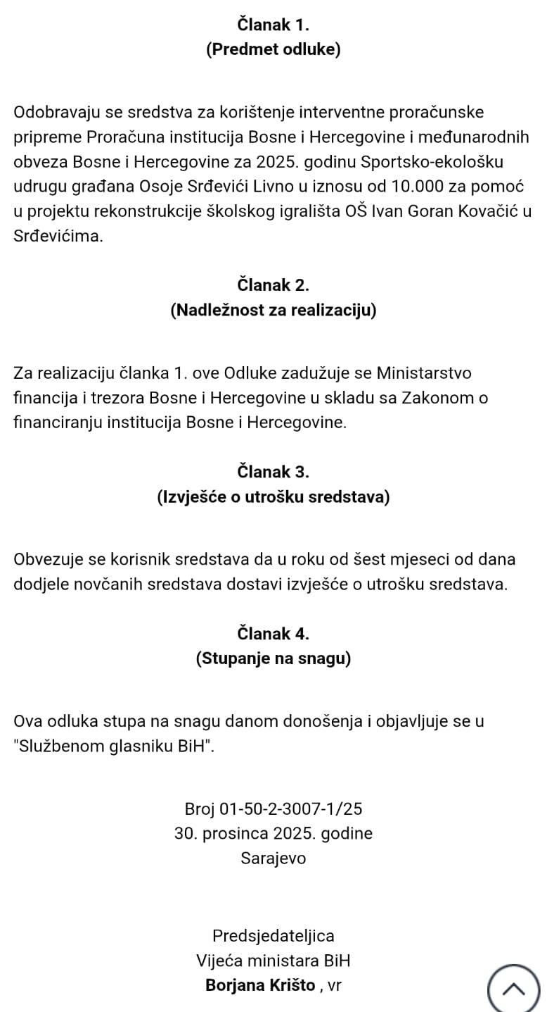 Raspodjela po Borjani