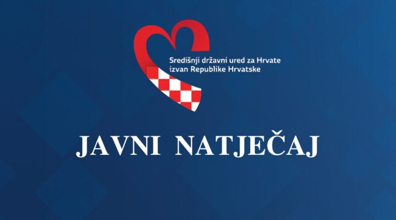 Objavljen natječaj za financiranje projekata Hrvata u BiH