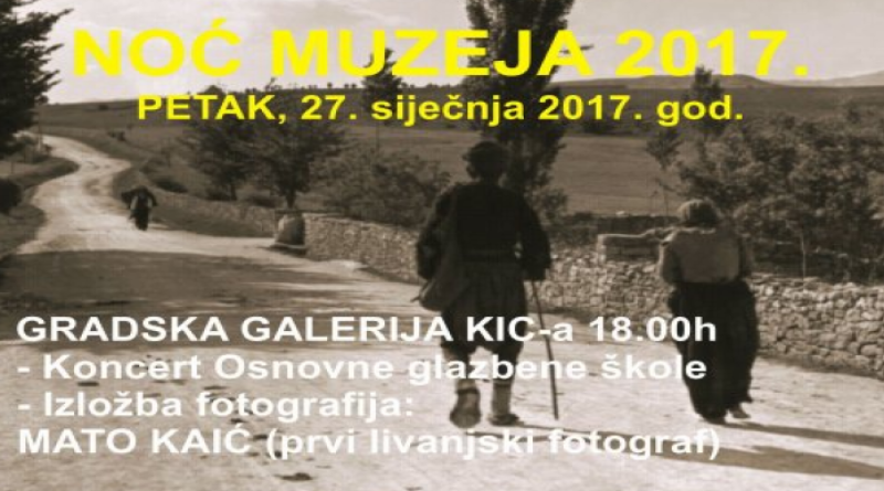 Najava: Noć muzeja u Tomislavgradu