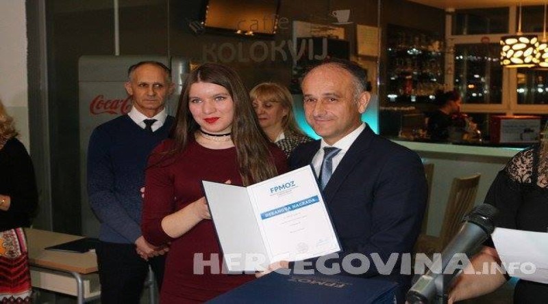 Livanjka Melani Strinić dobitnica dekanove nagrade već na prvoj studijskoj godini