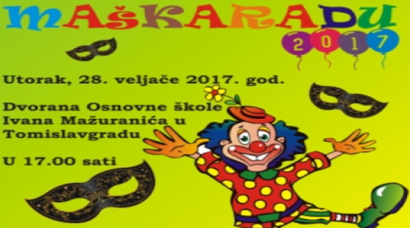 Kulturno-informativni centar i OŠ Ivana Mažuranića organiziraju Mašakaradu