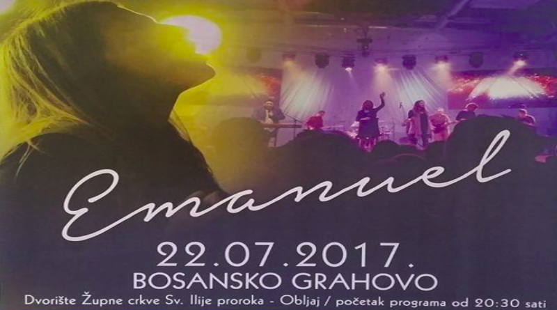 Koncert najpopularnijeg hrvatskog duhovnog benda Emanuel u Bos. Grahovu
