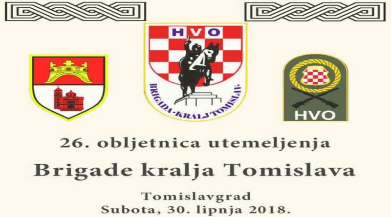 U SUBOTU 26. OBLJETNICA BRIGADE KRALJA TOMISLAVA