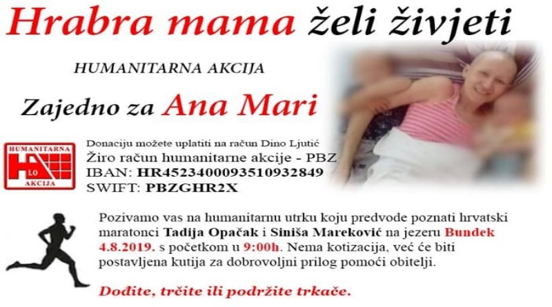 Hrabra utrka za hrabru mamu! Zajedno za Ana Mari
