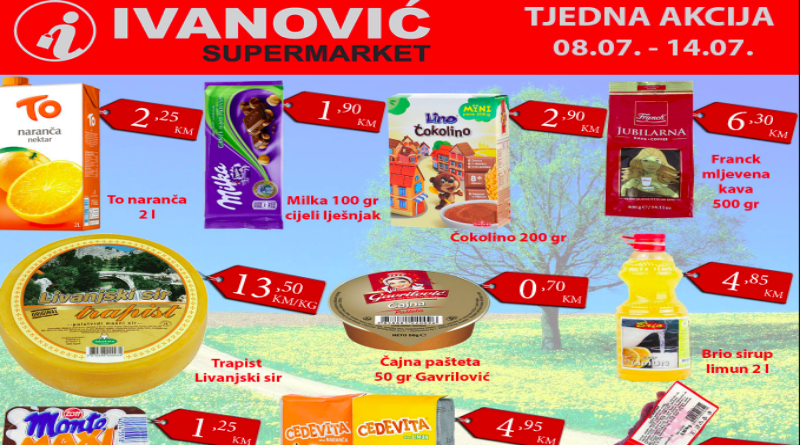 Tjedna akcija Supermarketa Ivanović