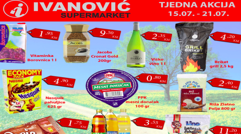 Tjedna akcija Supermarketa Ivanović