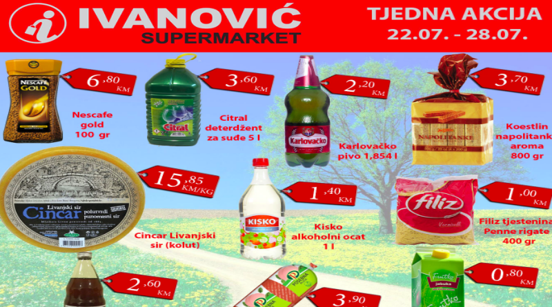 Tjedna akcija Supermarketa Ivanović
