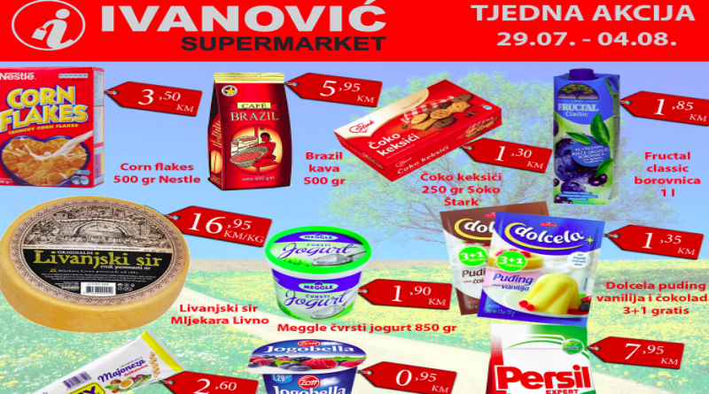 Tjedna akcija Supermarketa Ivanović