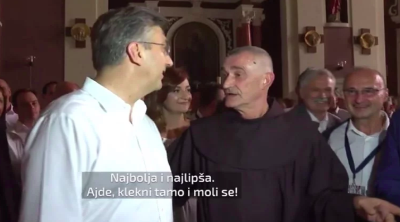 Fratar u Sinju Plenkoviću: "Ajde, klekni tamo i moli se"