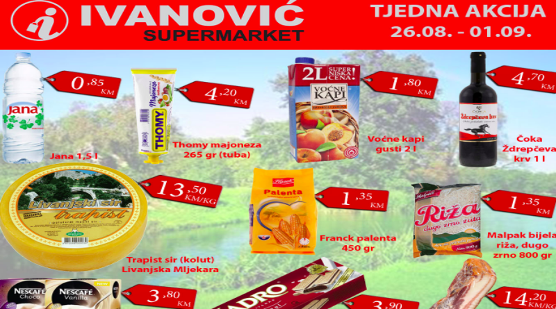 Tjedna akcija Supermarketa Ivanović