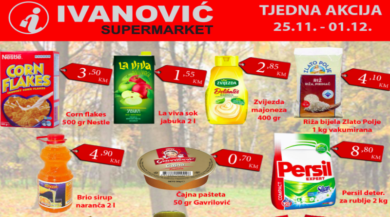 Tjedna akcija Supermarketa Ivanović