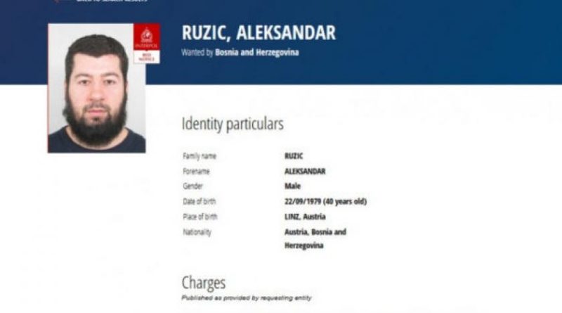 Interpol raspisao crvenu tjeralicu za državljaninom BiH