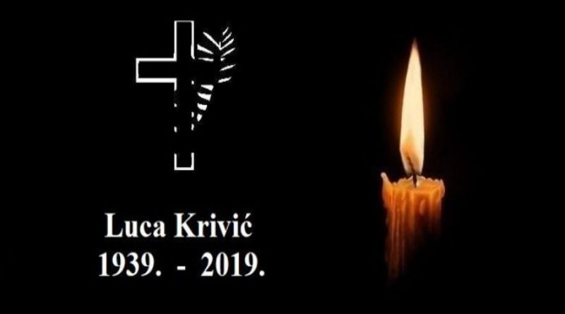 Posljednji ispraćaj Luce Krivić bit će 27. studenoga u Prisoju