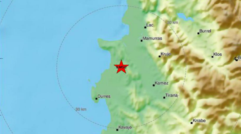 Potres magnitude 4,3 Richtera u Albaniji: Treslo se 15-ak sekundi