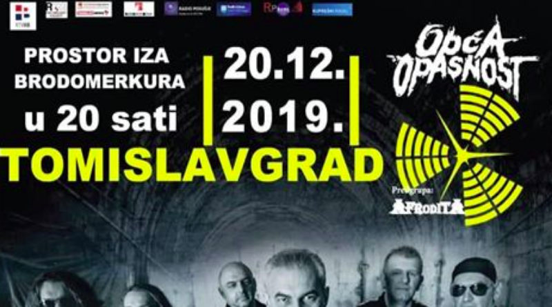 NAJAVA: U petak dolazi hrvatska glazbena grupa "Opća opasnost" u Tomislavgrad