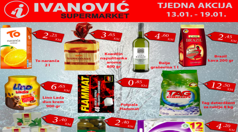 Tjedna akcija Supermarketa Ivanović