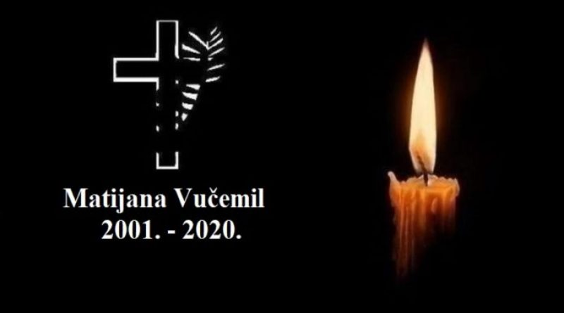 TOMISLAVGRAD: Posljednji ispraćaj Matijane Vučemil bit će 8. siječnja u Oplećanima