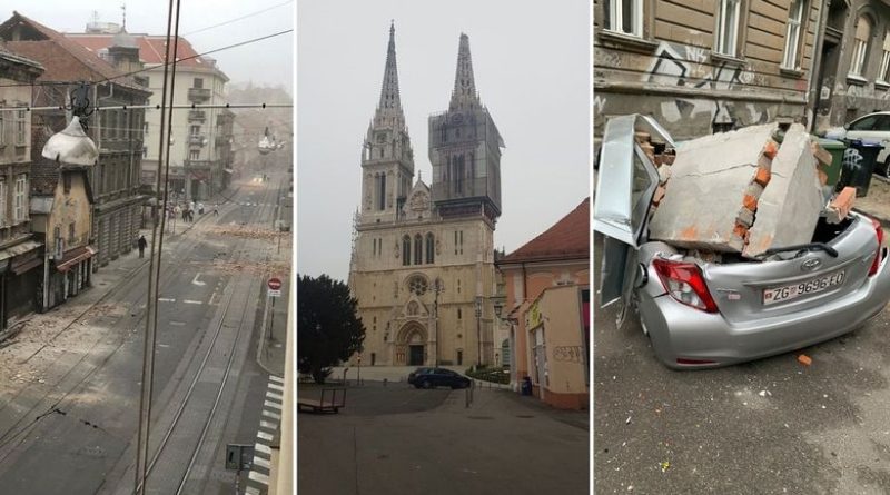 SNAŽNI POTRESI UZDRMALI ZAGREB Prvo podrhtavanje zabilježeno u 6.24, drugo pola sata kasnije, građani na ulicama, štete ogromne, oštećena i katedrala