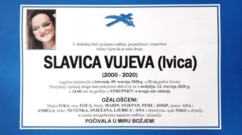 OSMRTNICA / Slavica Vujeva (Ivica) 2000. – 2020.