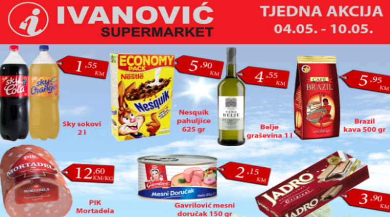 Tjedna akcija Supermarketa Ivanović