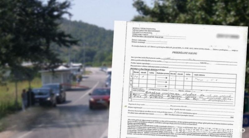 OVO SU ZA BIH “STRANCI” Evo prekršajnih naloga koje pišu Hrvatima na granici