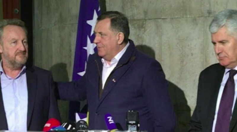 Dodik, Čović i Izetbegović danas o imenovanjima