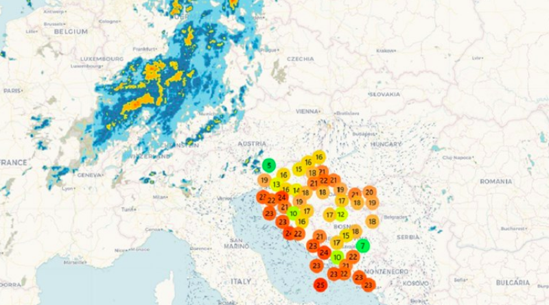 Stiže nova promjena - pljuskovi, grmljavina i zahlađenje. Evo gdje će prvo udariti