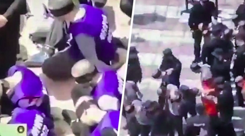 Kina trpa svezane ljude obrijanih glava u vagone, pogledajte snimku